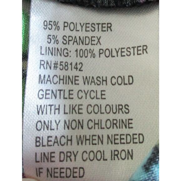 London Times Women's Multi Color Floral Print Sleeveless Pull Over Dress Size 8 - Picture 9 of 9